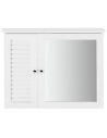 Spejlskab til badeværelset i møbelplade H49 x B65 cm - Hvid
