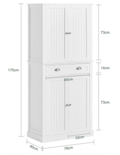 Køkkenskab i mdf H175 x B76... 2