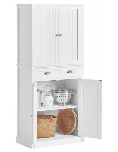 Køkkenskab i mdf H175 x B76 cm - Hvid