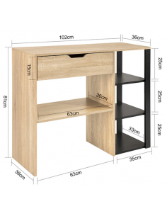 Konsolbord i møbelplade H81... 2