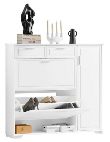 Skoskab i møbelplade H111 x B120 cm -...