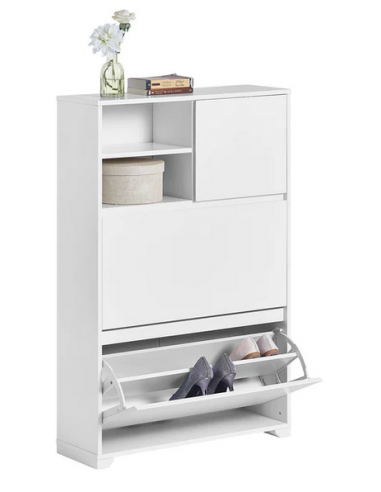 Skoskab i møbelplade H111 x B71 cm -...