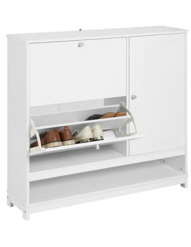 Skoskab i møbelplade H96 x B102 cm -...