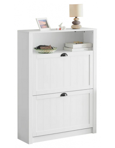 Skoskab i mdf H110 x B80 cm - Hvid