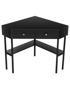 Hjørneskrivebord i metal og...