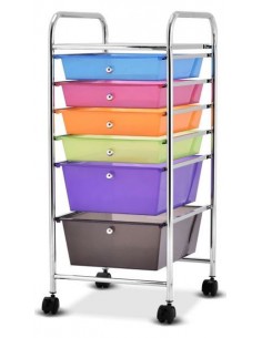 Rullevogn med skuffer i...