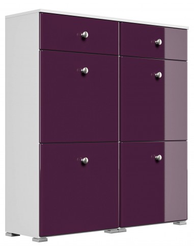 Skoskab i mdf og møbelplade H113,9 x...