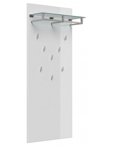 Garderobe med knager i mdf og glas...