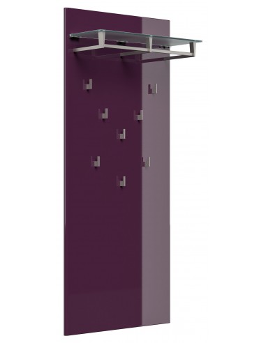 Garderobe med knager i mdf og glas...