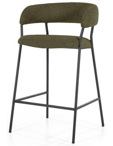 Luca barstol i metal og bouclé H90 cm...