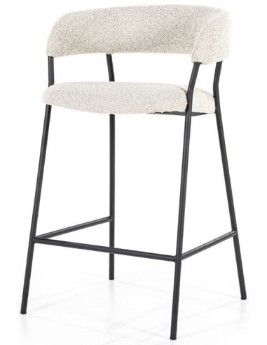 Luca barstol i metal og bouclé H90 cm...