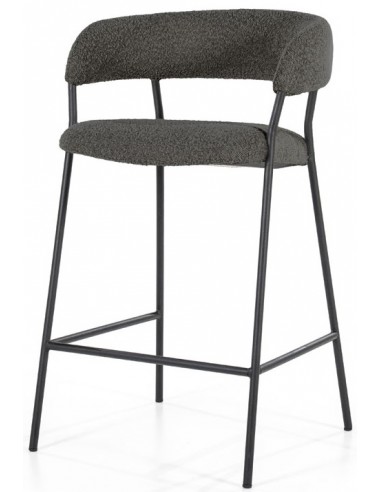 Luca barstol i metal og bouclé H90 cm...
