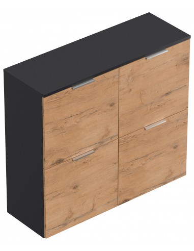 Væghængt skoskab i mdf og møbelplade...