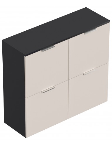 Væghængt skoskab i mdf og møbelplade...