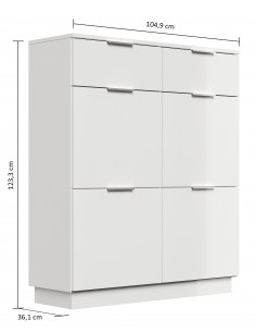 Skoskab i mdf og møbelplade... 2