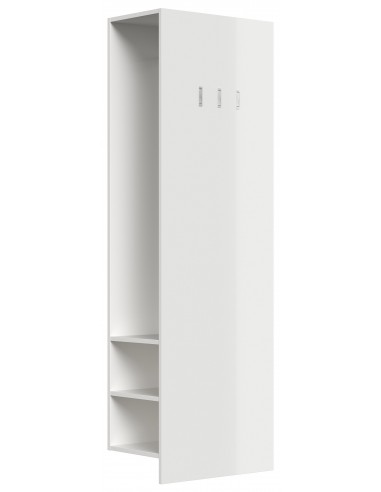Garderobe i mdf H188 x B60 cm - Hvid...