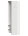 Garderobe i mdf H188 x B60 cm - Hvid højglans