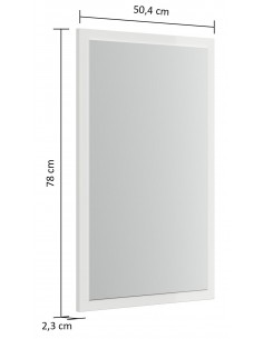 Vægspejl i mdf og glas H78... 2