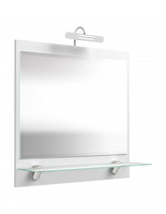 Spejl med 5W LED lampe i...