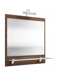 Spejl med 5W LED lampe i...