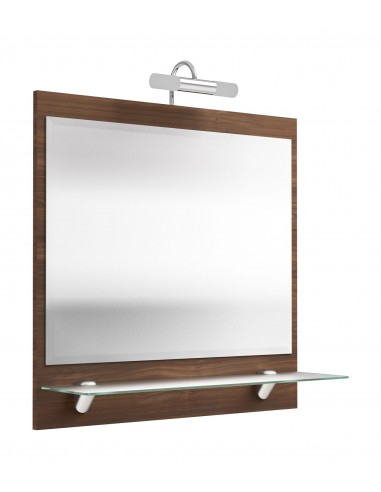 Spejl med 5W LED lampe i mdf og glas...