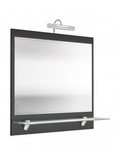 Spejl med 5W LED lampe i...