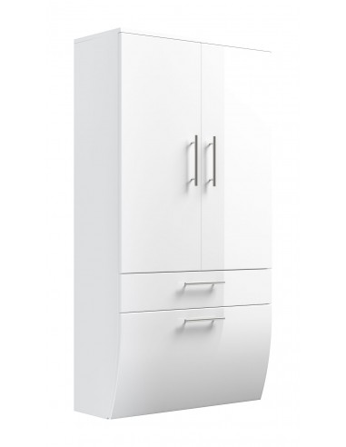 Vægskab i mdf H134,5 x B70 cm - Hvid...