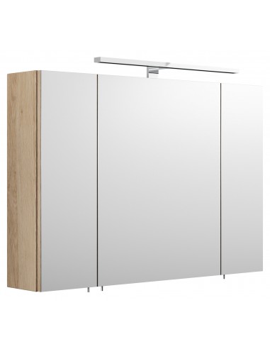 Spejlskab med 8W LED lampe i mdf og...