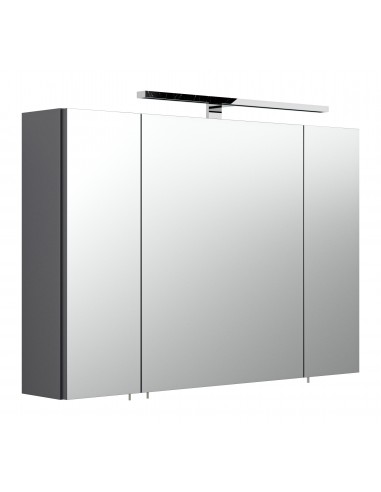 Spejlskab med 8W LED lampe i mdf og...