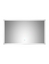 Spejl med touch 27W LED lampe H60 x B100 cm