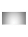 Spejl med touch 32W LED lampe H65 x B120 cm