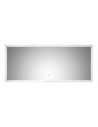 Spejl med touch 34W LED lampe H60 x B140 cm