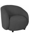 Alby lænestol i bouclé polyester H79 cm - Antracit