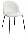 Alyssa spisebordsstol i metal og polyester H82,5 cm - Sort/Creme