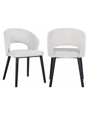 Savoy spisebordsstol i træ og bouclé...