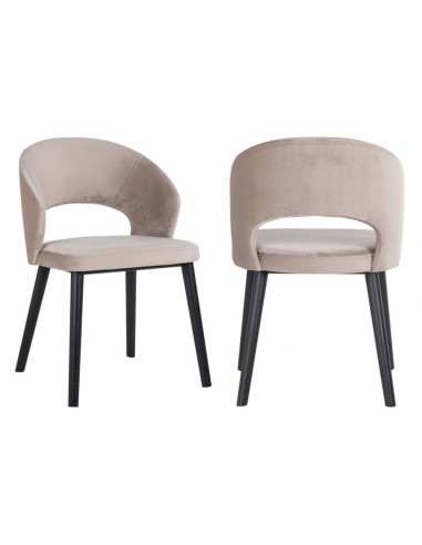 Savoy spisebordsstol i træ og velour...