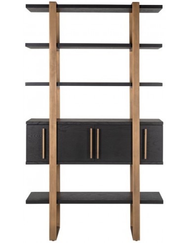 Cambon reol i stål og egetræsfinér...