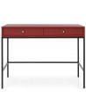 Mono skrivebord i metal og møbelplade 103 x 50 cm - Sort/Bordeaux