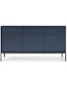 Mono sideboard i metal og møbelplade H83 x B153 cm - Sort/Navy