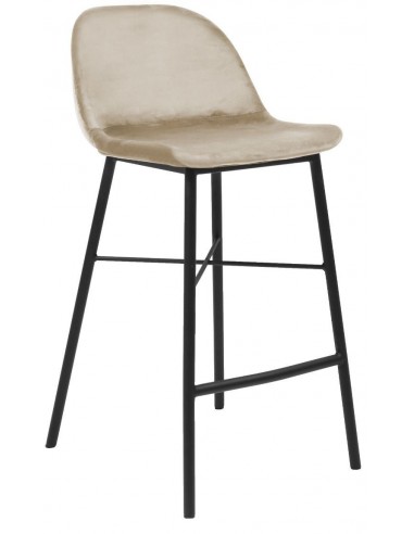 Jeff barstol i velour H93 cm -...