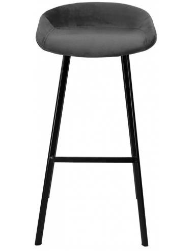 Finn barstol i velour H87 cm -...