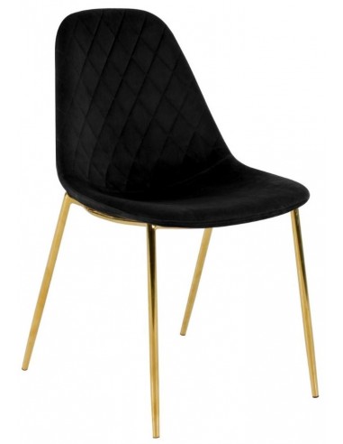 Tara spisebordsstol i metal og velour...