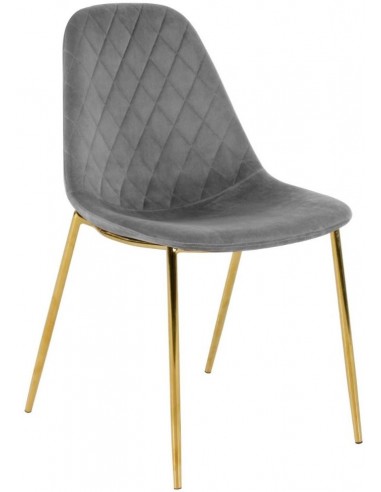 Tara spisebordsstol i metal og velour...