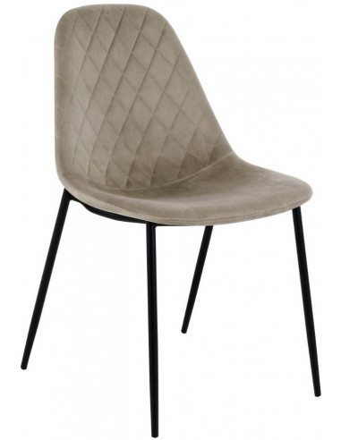 Tara spisebordsstol i metal og velour...