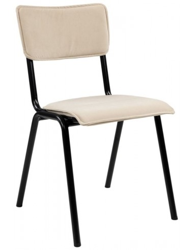 Cas spisebordsstol i metal og velour...