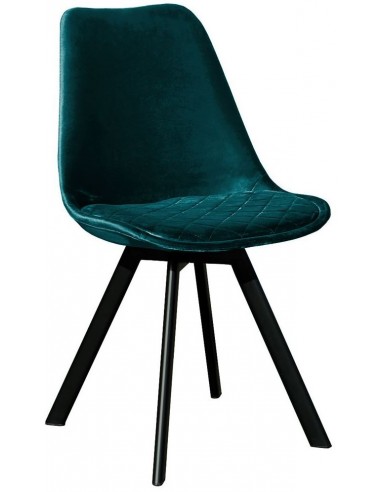 Soof spisebordsstol i metal og velour...