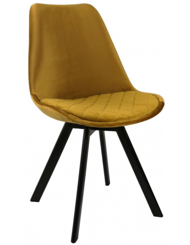 Soof spisebordsstol i metal og velour...