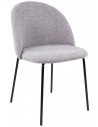 Noa spisebordsstol i metal og polyester H81 cm - Sort/Grå
