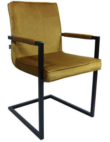 Jim spisebordsstol i metal og velour...