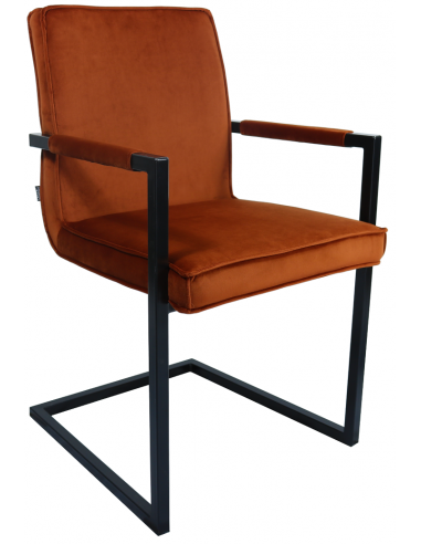 Jim spisebordsstol i metal og velour...